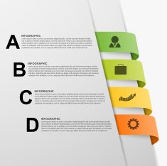 Abstract 3D illustration Infographic