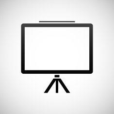 Presentation icon on a white background N40