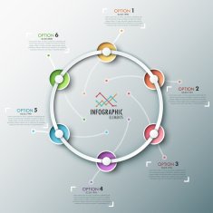 Modern infographics timeline N10