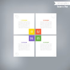 Business infographics Vector illustration for banner web desi N6