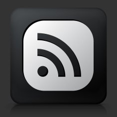 Black Square Button with Wi-Fi Icon