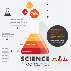 science infographics design elements N2