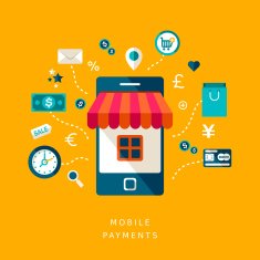 flat design mobile payments N2