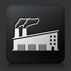 Black Square Button with Factory Icon N8