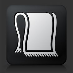 Black Square Button with Beach Towel N2
