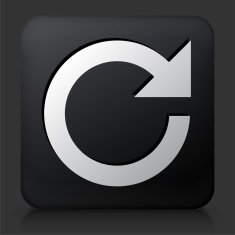 Black Square Button with Refrech Arrow