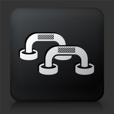Black Square Button with Pushup Workout