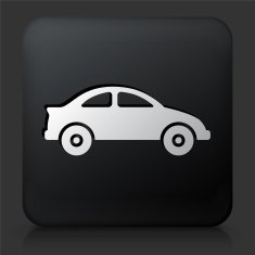 Black Square Button with Car Icon N15