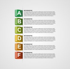 Modern design creative infographic with colorful labels N2
