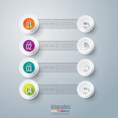 Infographics vector design template N318