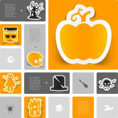 Halloween sticker infographic N46