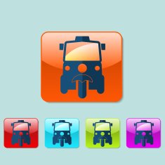 Sign tuk in Bangkok of Thailand design vector illustration N6