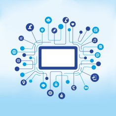 Device with social network communication