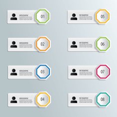 Infographic options template business man N9