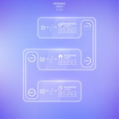Transparent glossy panel on blurred background N2
