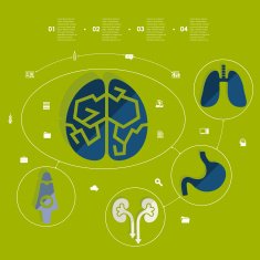 Medical flat infographic N85