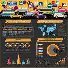 Passenger car transportation infographics N22