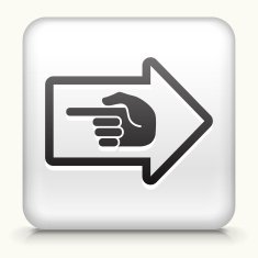 White Square Button with Opposite Direction Icon