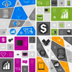 business geometric infographic N38