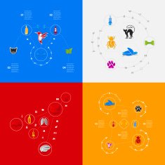 Set of veterinary icons N85
