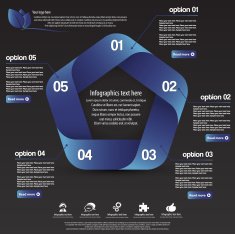 Minimal infographic template N37