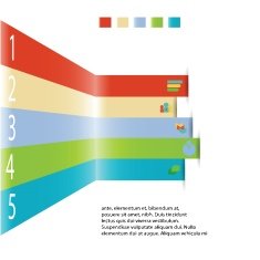 Modern info graphic element for business template