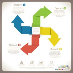 Minimal infographic template N38