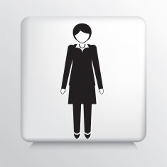 Square Icon With Businesswoman N2
