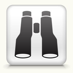 Square Button with Binoculars N2