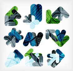 Collection of infographic option layouts N14