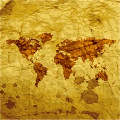 World map web icon flat design N7