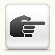 Square Button with Pointing Hand N2