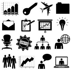 infographic business icons