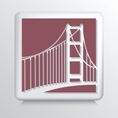 Square Architecture Real Estate Icon Bridge