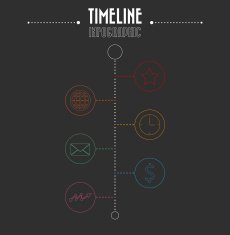 Timeline infographic-vector illustration