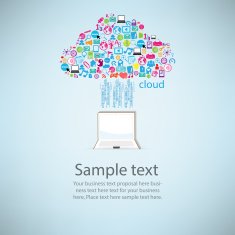 Notebook Angel Wings social network web icon vector illustratio N2