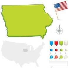 Iowa State Map N2