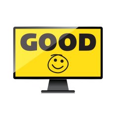Good job idea display on High-quality computer display monito