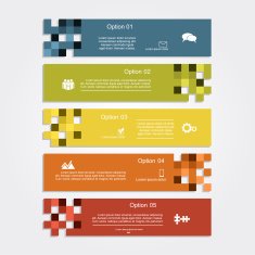 Infographic report template layout Vector illustration N40