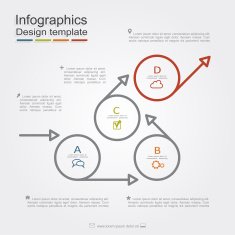 Infographic report template layout Vector illustration N42