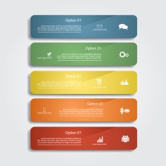 Infographic report template layout Vector illustration N43