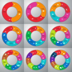 Stock Vector set of infographics N8