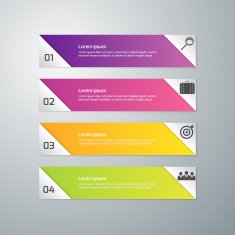 Vector illustration infographics 4 options N13