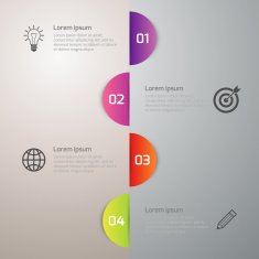 Vector illustration infographics 4 circle options N2