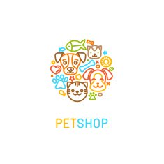 Pet logo design elements N2