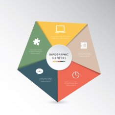 Modern infographic for business project N22