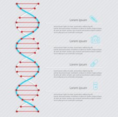 DNA banner science infographics Illustration contains transpar