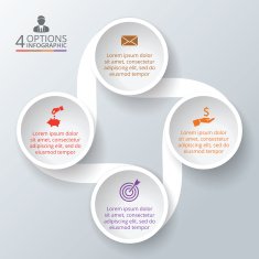 Vector circle element for infographic N71