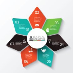 Vector star for infographic N4