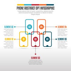 Phone Abstract Opt Infographic